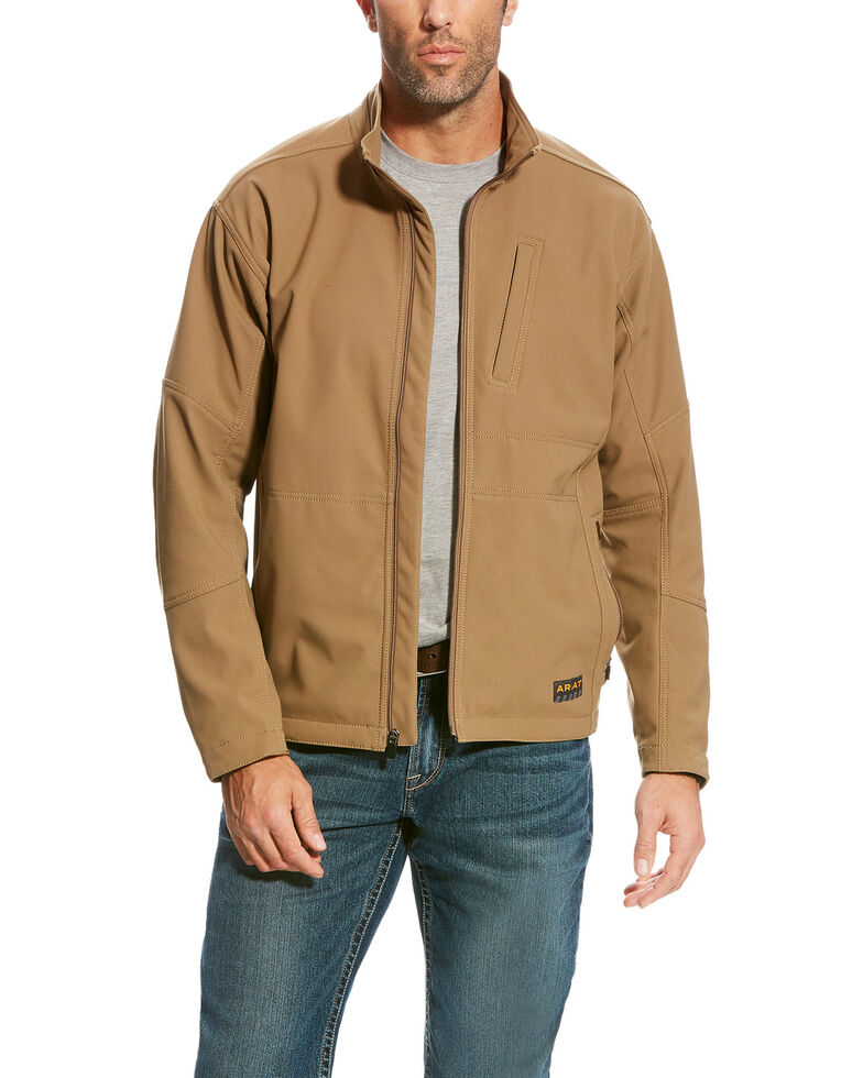 Ariat Men's Beige Rebar Canvas Softshell Field Jacket | Sheplers