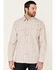 Moonshine Spirit Men's Tan Micro Paisley Print Long Sleeve Western Shirt , Tan, hi-res