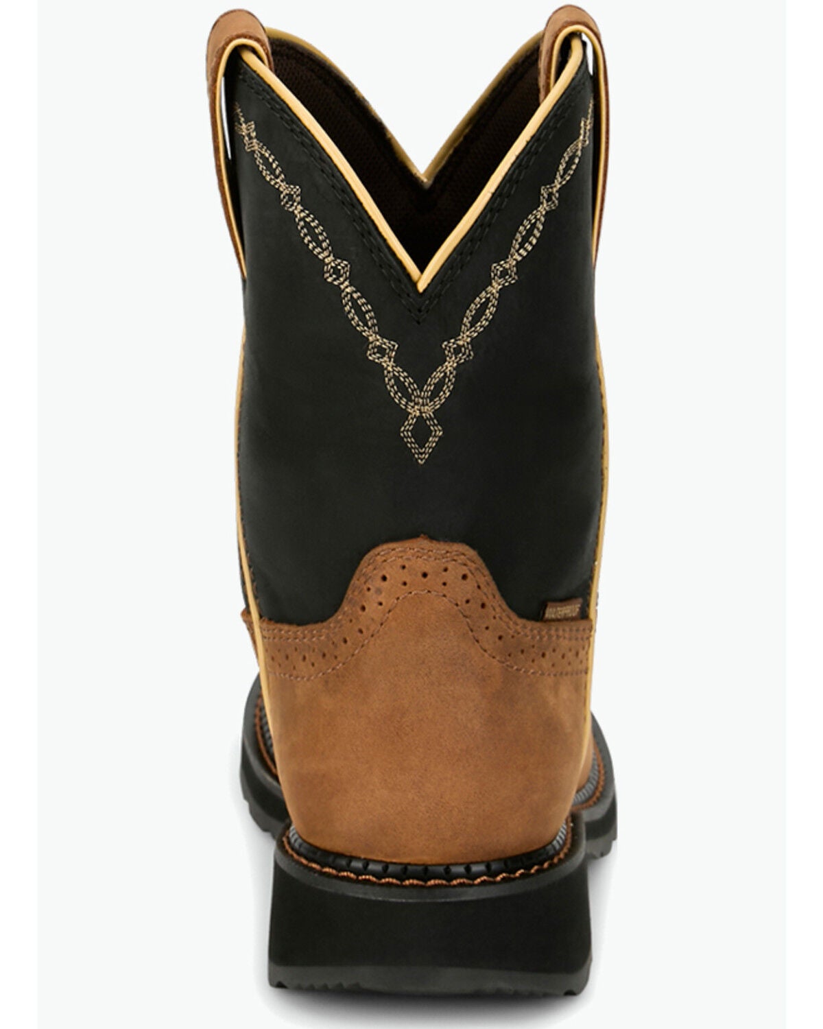 Image #4 - Justin Women's 8" Darby Wellington Work Boots - Nano Composite Toe, Brown, hi-res