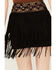 Image #4 - Shyanne Women's Decorated Waist Fringe Skirt , Black, hi-res