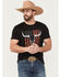 Image #1 - Cowboy Hardware Men's Boot Barn Exclusive Logo Short Sleeve Graphic T-Shirt, , hi-res
