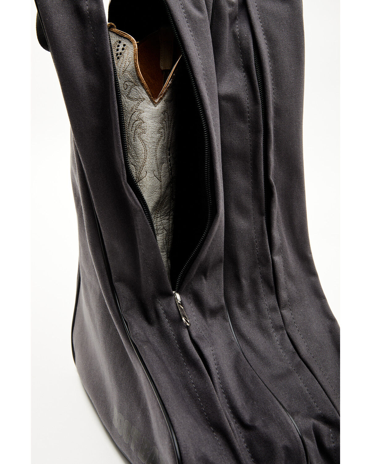 Image #2 - Boot Barn Canvas Boot Bag, Charcoal, hi-res