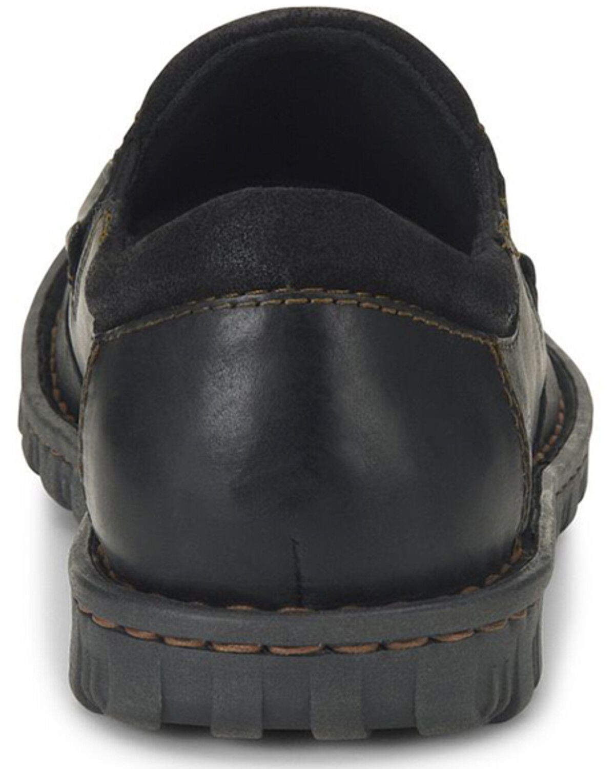 Image #5 - Born Men's Gudmund Casual Shoes - Moc Toe, Black, hi-res