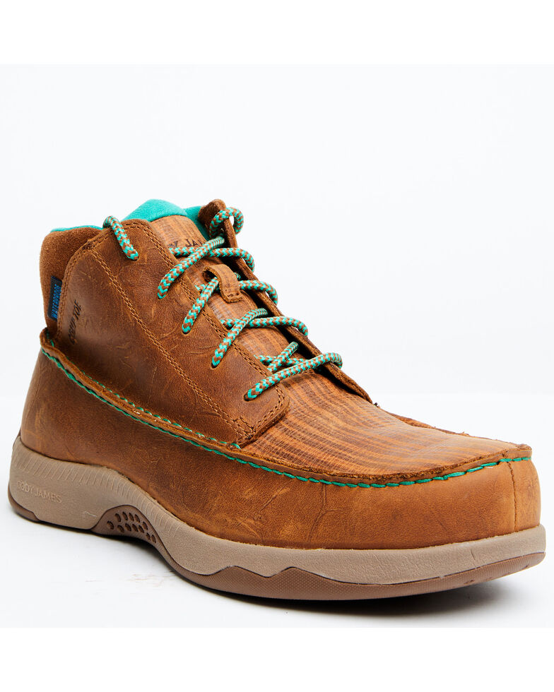 Cody James Men's Sport Blutcher Tyche Casual Lace-Up Comp Work Boot - Moc Toe , Tan, hi-res