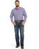 Image #1 - Ariat Men's Boot Barn Exclusive M4 Adkins Dark Wash Relaxed Fit Stretch Bootcut Jeans, Blue, hi-res