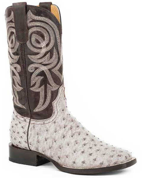 Image #1 - Roper Women's White Brushoff Western Boots - Round Toe, , hi-res