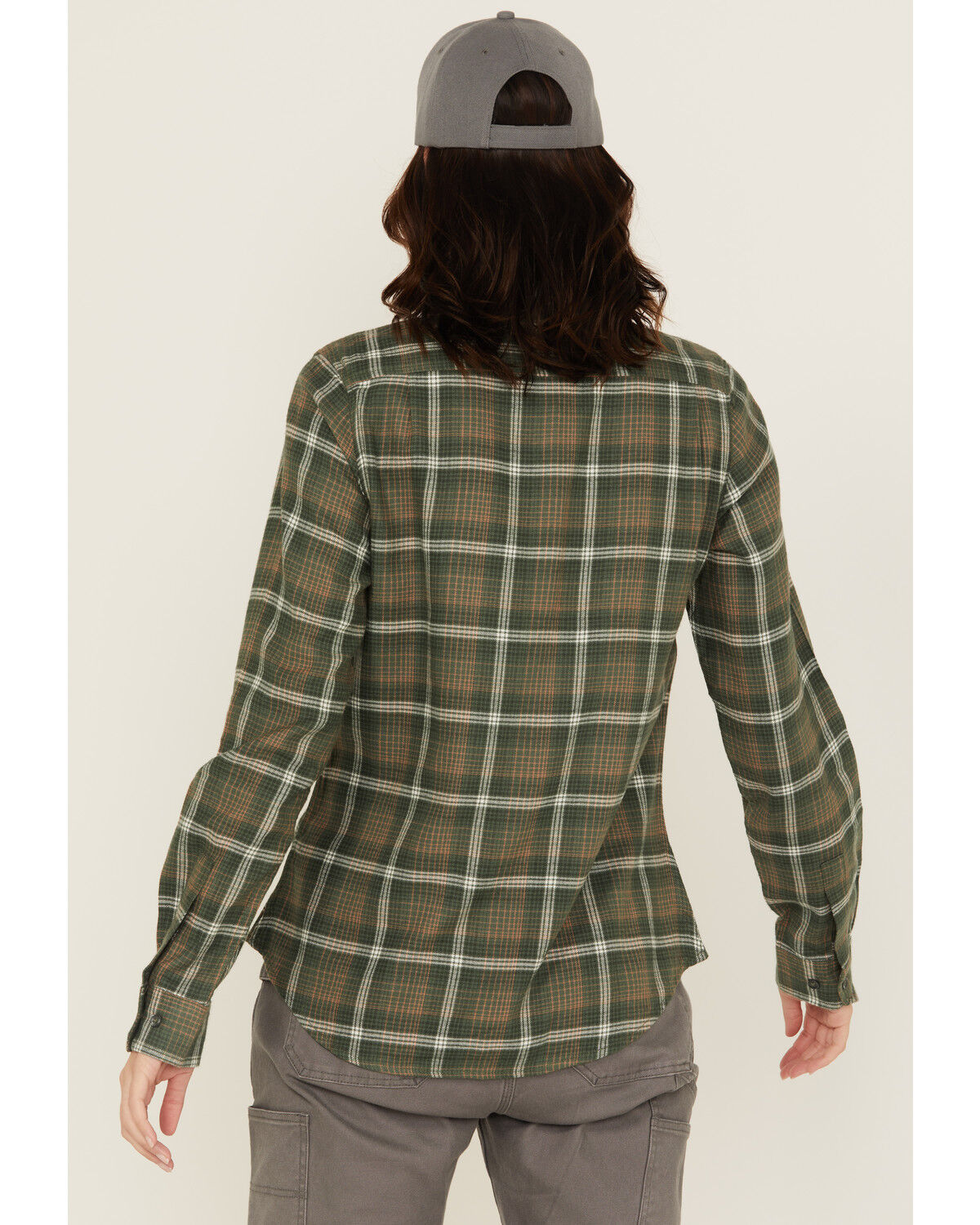 Image #4 - Wolverine Women's Autumn II Plaid Print Long Sleeve Button-Down Flannel Shirt, Green, hi-res