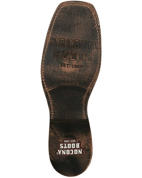Image #7 - Nocona Men's Mescalero Rugged Snake Print Western Boots - Broad Square Toe, Lt Brown, hi-res
