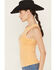 Image #2 - Idyllwind Women's Locals Only Graphic Ribbed Tank, Medium Yellow, hi-res