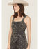 Image #2 - Rock & Roll Denim Women's Sleeveless Star Studded Denim Romper, Black, hi-res