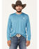 Ariat Men's Charger Long Sleeve Performance Shirt, Teal, hi-res