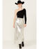 Image #2 - By Together Women's Sequins Maxi Skirt , Silver, hi-res