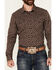 Image #3 - Cody James Men's Garrison Floral Print Long Sleeve Snap Western Shirt, Brown, hi-res