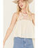 Image #3 - Sadie & Sage Women's Floral Vintage Lover Lace Tank Top, Cream, hi-res
