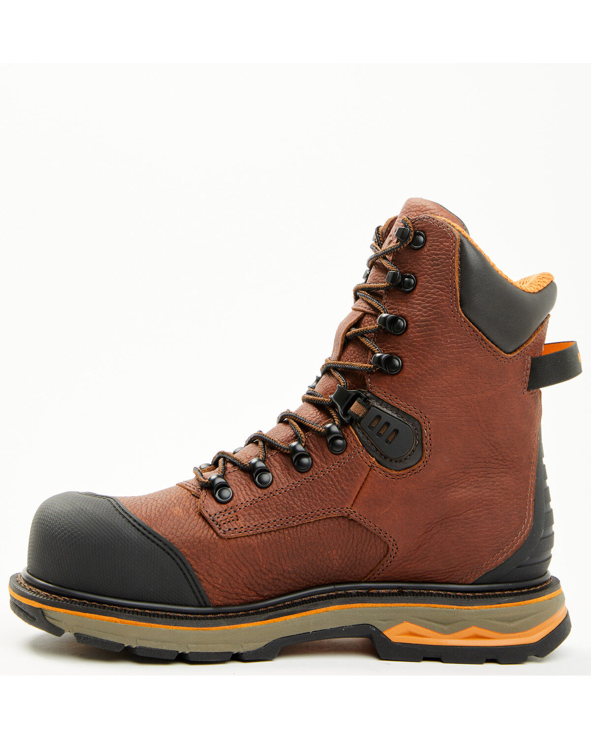 Image #3 - Hawx Men's 8" Enduro Heavy Industrial Lace-Up Waterproof Work Boots - Composite Toe, Dark Brown, hi-res