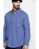 Image #3 - Ariat Men's FR Cobalt Print Liberty Long Sleeve Work Shirt, Blue, hi-res