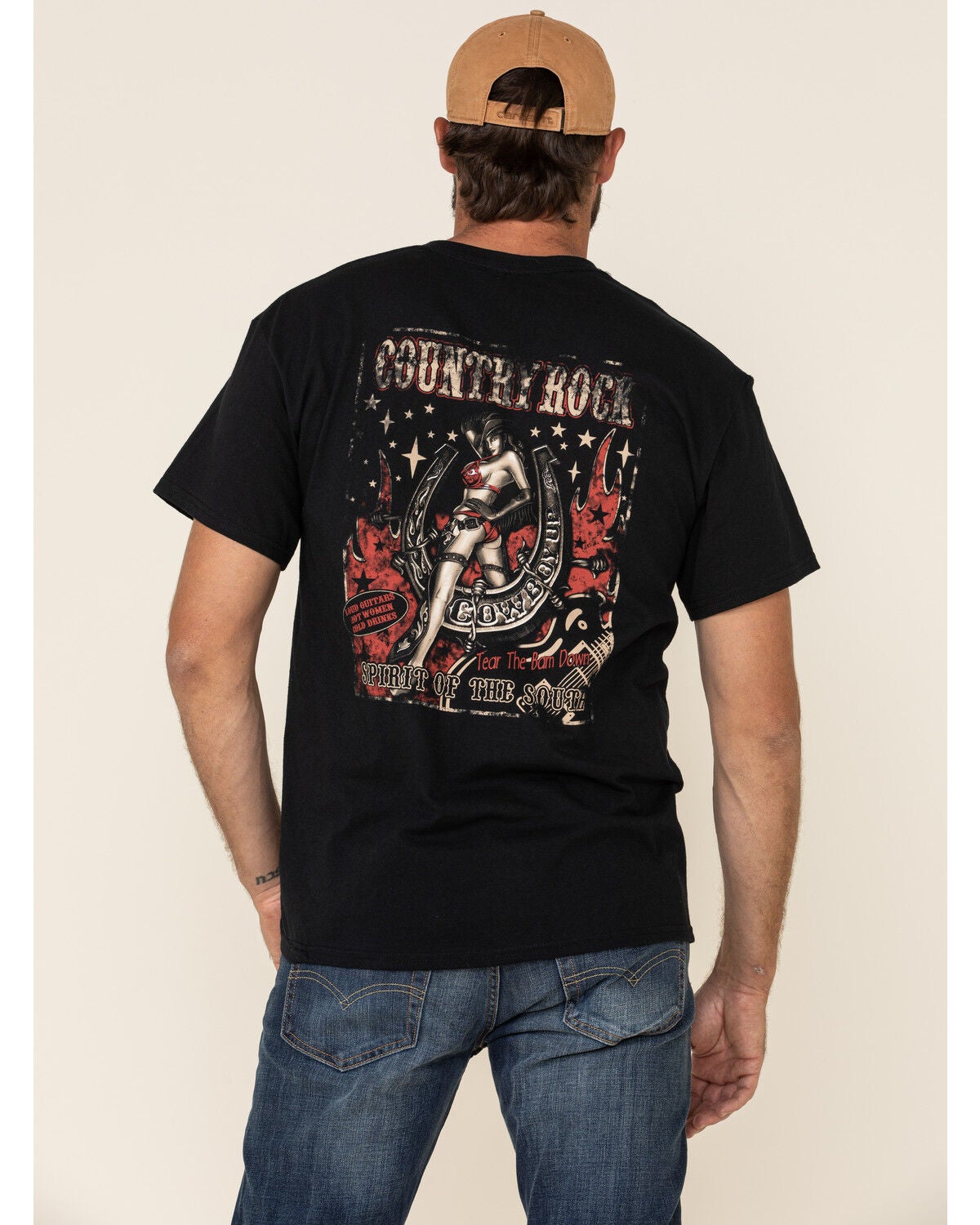 Cowboy Up Men's Country Rock Tee | Sheplers