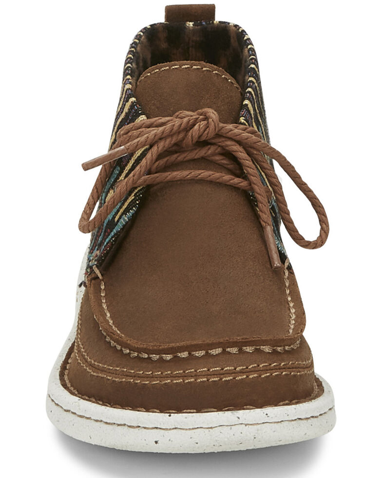 Justin Women S Breezy Casual Lace Up Boots Moc Toe Sheplers