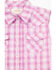 Image #2 - Shyanne Toddler Girls Dobby Striped Western Pearl Snap Shirt, Grape, hi-res