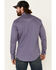 Rock & Roll Denim Men's FR Geo Print Long Sleeve Work Shirt - Big & Tall, Blue, hi-res