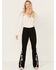 Image #2 - Idyllwind Women's Grove Western Pieced High Rise Gypsy Stretch Bootcut Jeans, Black, hi-res