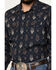 Image #3 - Gibson Trading Co Men's Mardi Gras Print Long Sleeve Snap Western Shirt, Black, hi-res