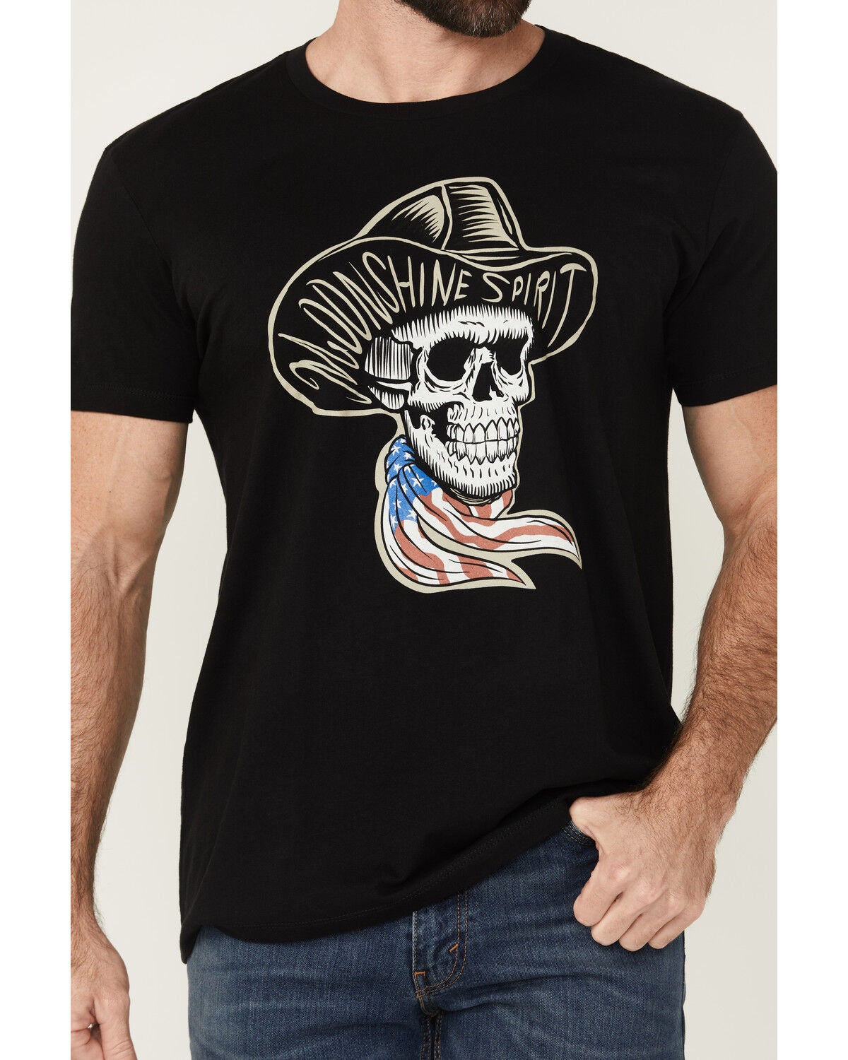 Image #3 - Moonshine Spirit&reg; Men's Old Friend Short Sleeve Graphic T-Shirt, Black, hi-res