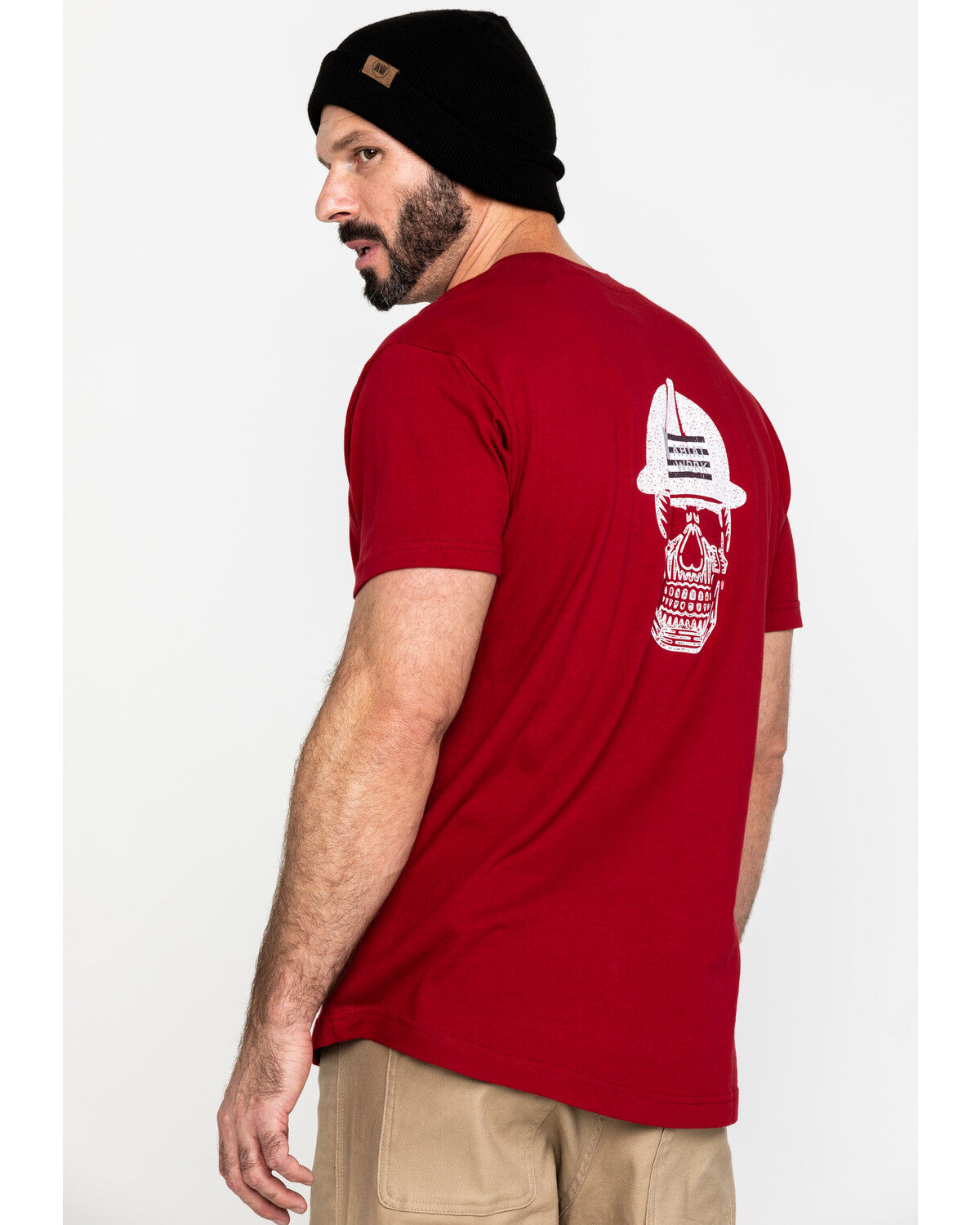 Image #2 - Ariat Men's Rebar Cotton Strong Roughneck Graphic Work T-Shirt, Red, hi-res