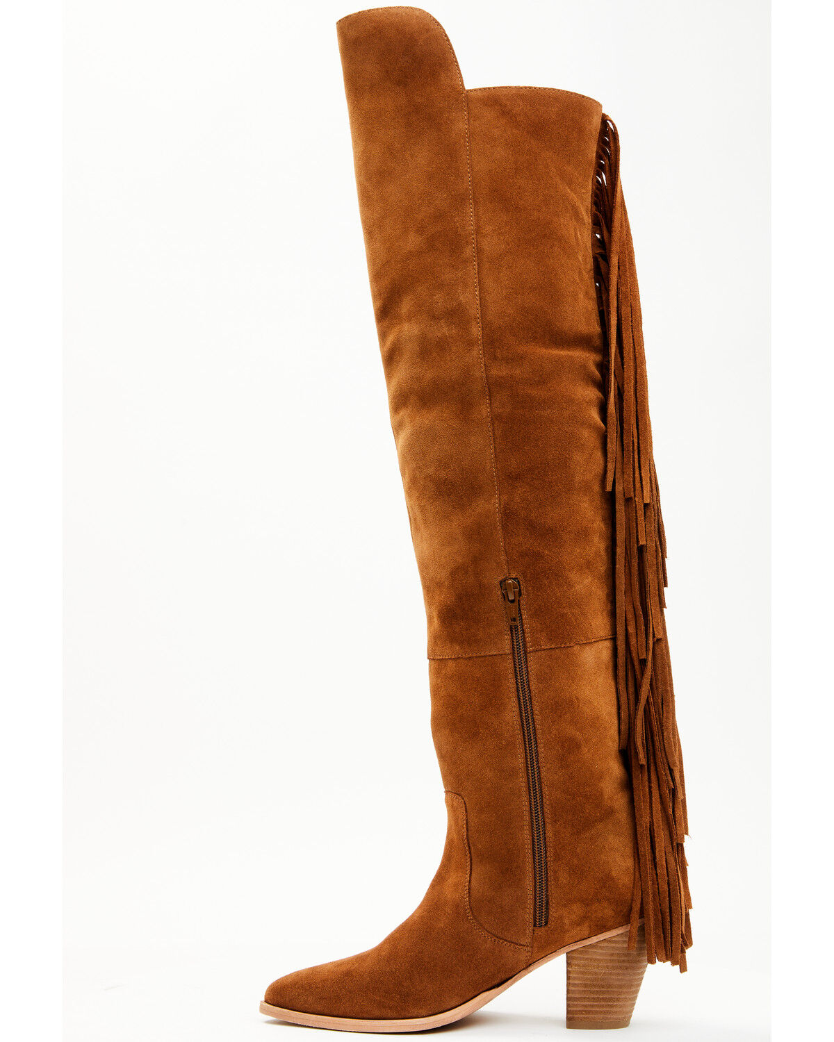 Image #3 - Shyanne Women's Gypset Over The Knee Western Boots - Round Toe, Cognac, hi-res