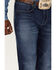 Image #2 - Wrangler 20X Men's Fawnbrook Dark Wash Slim Straight Stretch Denim Jeans - Long, Blue, hi-res