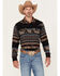 Image #1 - Cody James Men's Stagecoach Southwestern Print Long Sleeve Snap Western Shirt, Brown, hi-res