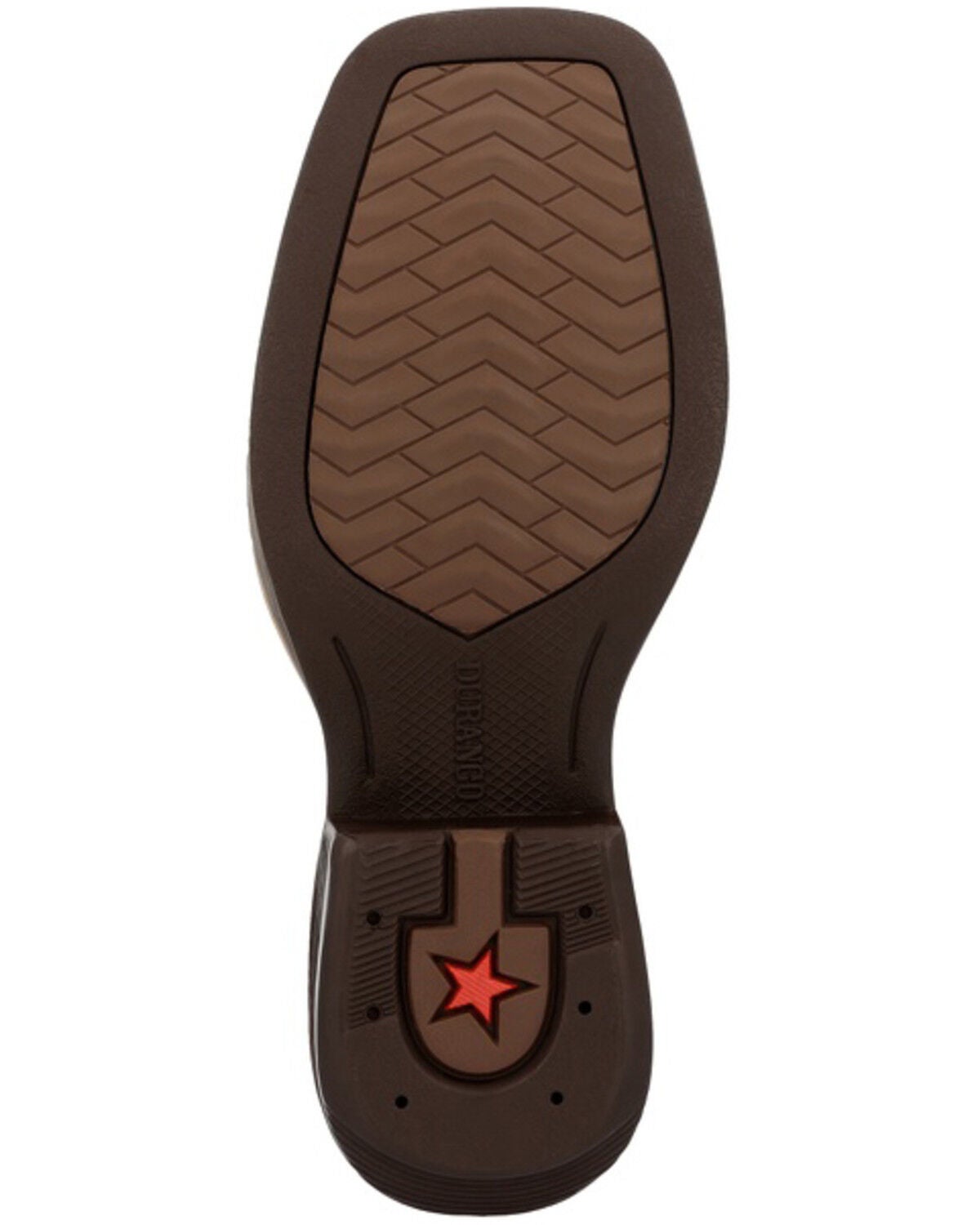 Image #7 - Durango Boys' Shyloh Western Boots - Broad Square Toe, Mahogany, hi-res