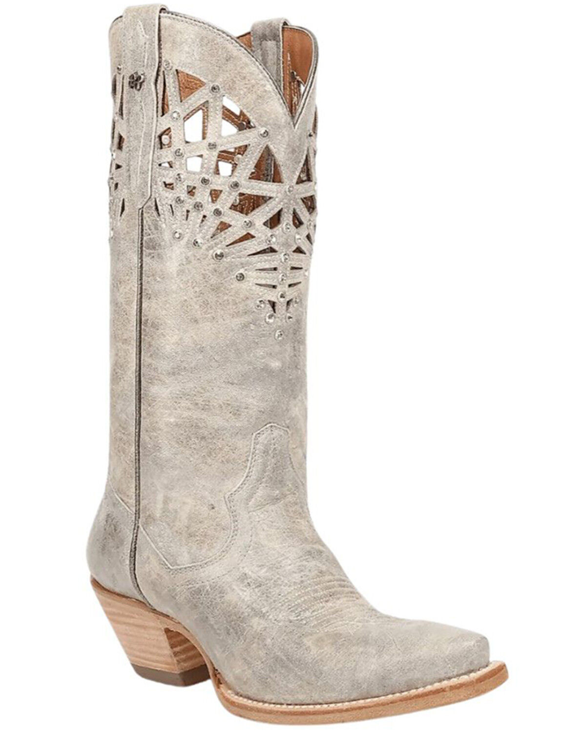 Image #1 - Dan Post Men's Miley Western Boots - Snip Toe, Grey, hi-res