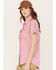 Image #2 - Ariat Women's Rebar VentTEK Short Sleeve Button Down Western Work Shirt, Cherry, hi-res