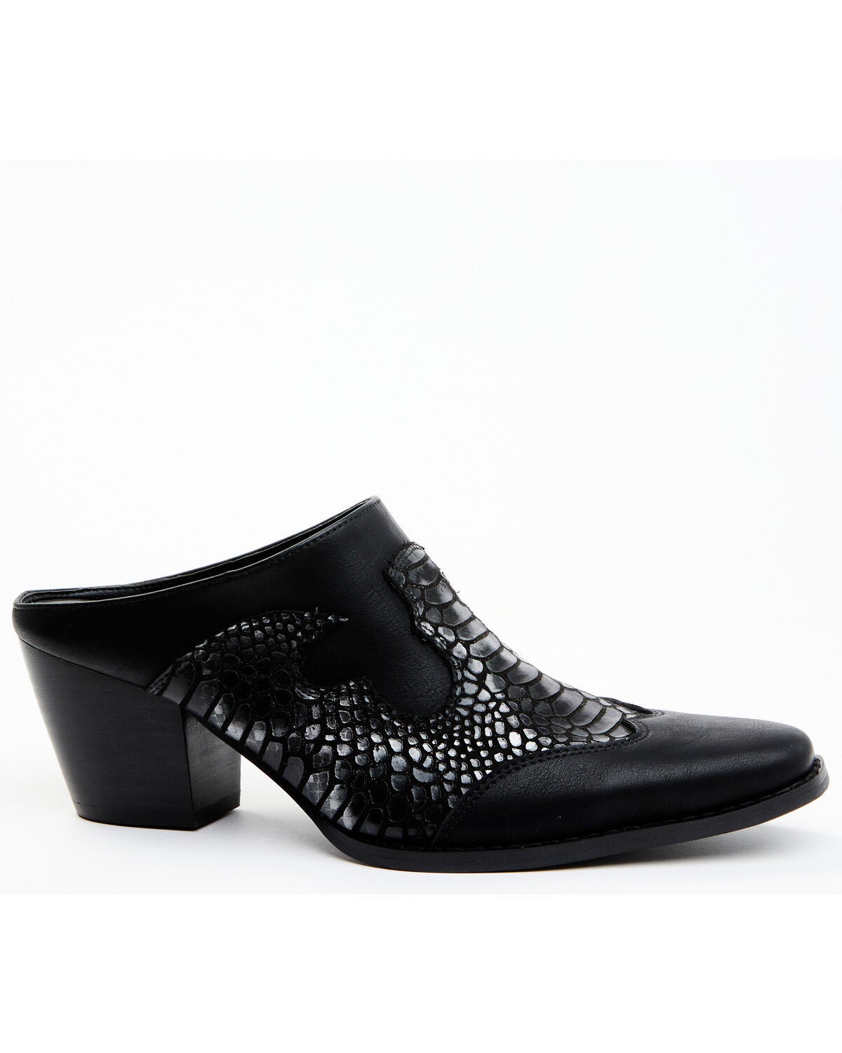 Image #2 - Coconuts by Matisse Women's Peyton Western Mule - Pointed Toe, Black, hi-res