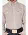 George Strait by Wrangler Men's Lone Sleeve Button Down Print Western Shirt, Red, hi-res
