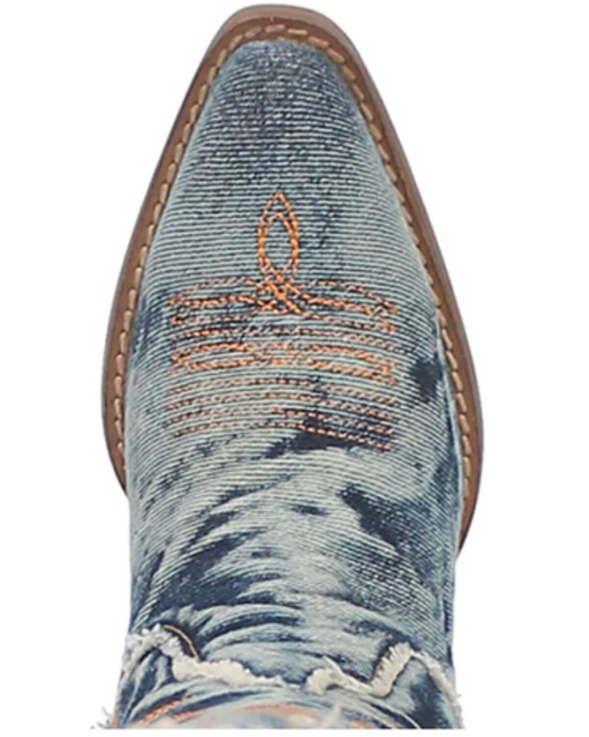 Image #6 - Dingo Women's Texas Tornado Western Boots - Round Toe, Blue, hi-res