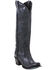 Image #1 - Lane Women's Plain Jane Charcoal Tall Western Boots - Round Toe, Black, hi-res