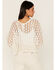 Sadie & Sage Women's Bright Light Lace Cropped Cardigan, Natural, hi-res