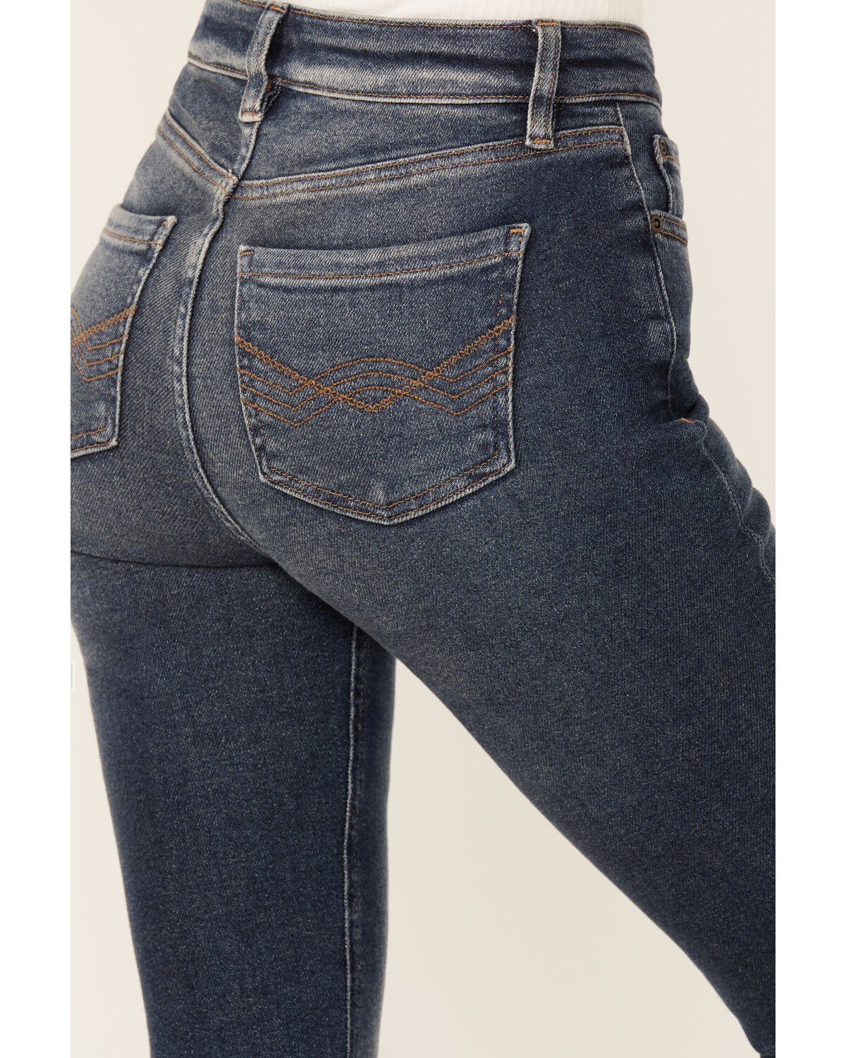 Image #4 - Idyllwind Women's Cannery Dark Wash Gypsy High Rise Flare Super Stretch Denim Jeans, Dark Wash, hi-res