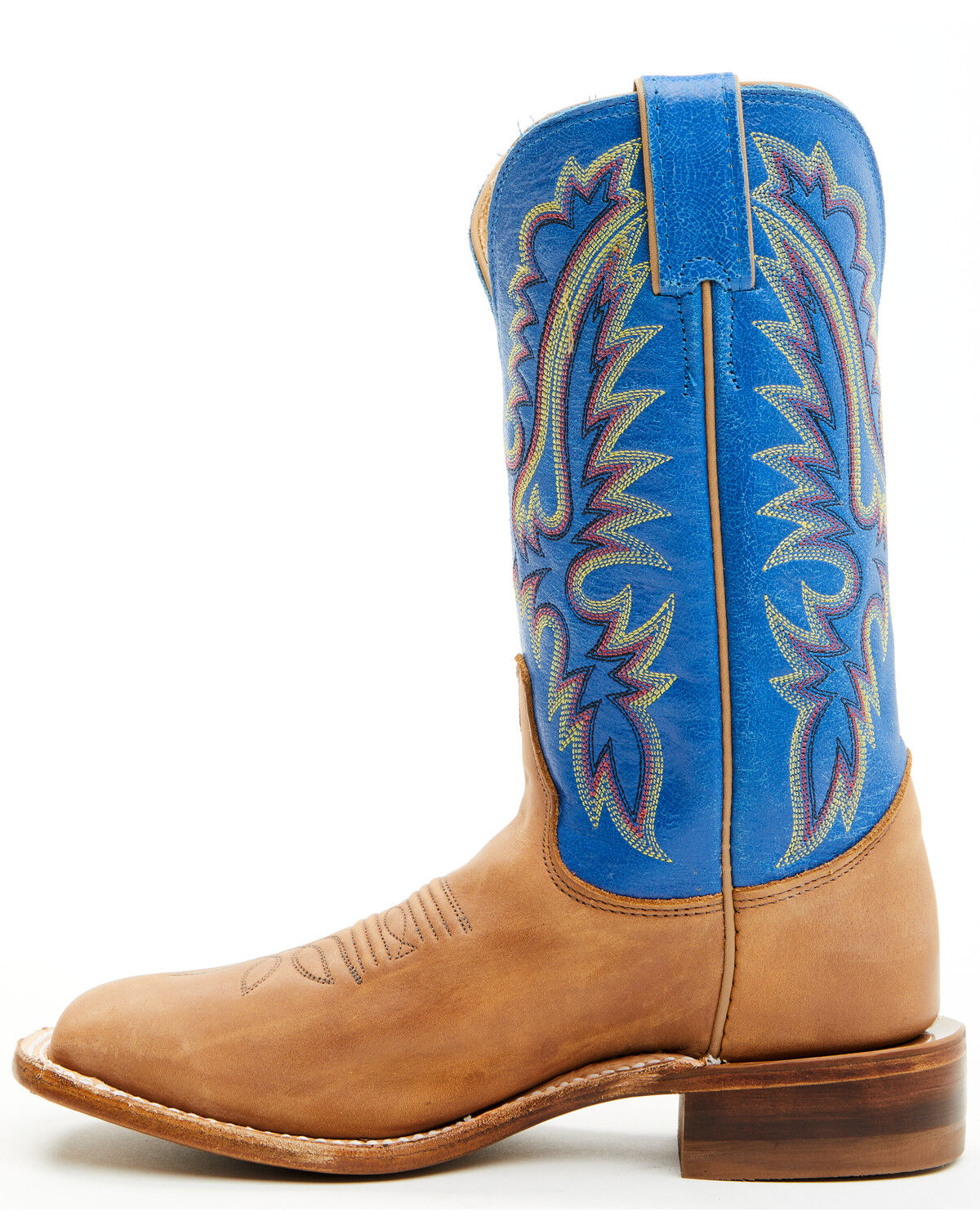 Image #3 - Justin Women's Peyton Western Boots - Broad Square Toe, Cognac, hi-res