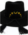 Image #2 - Shyanne Women's Moon Phases Felt Western Fashion Hat, Black, hi-res