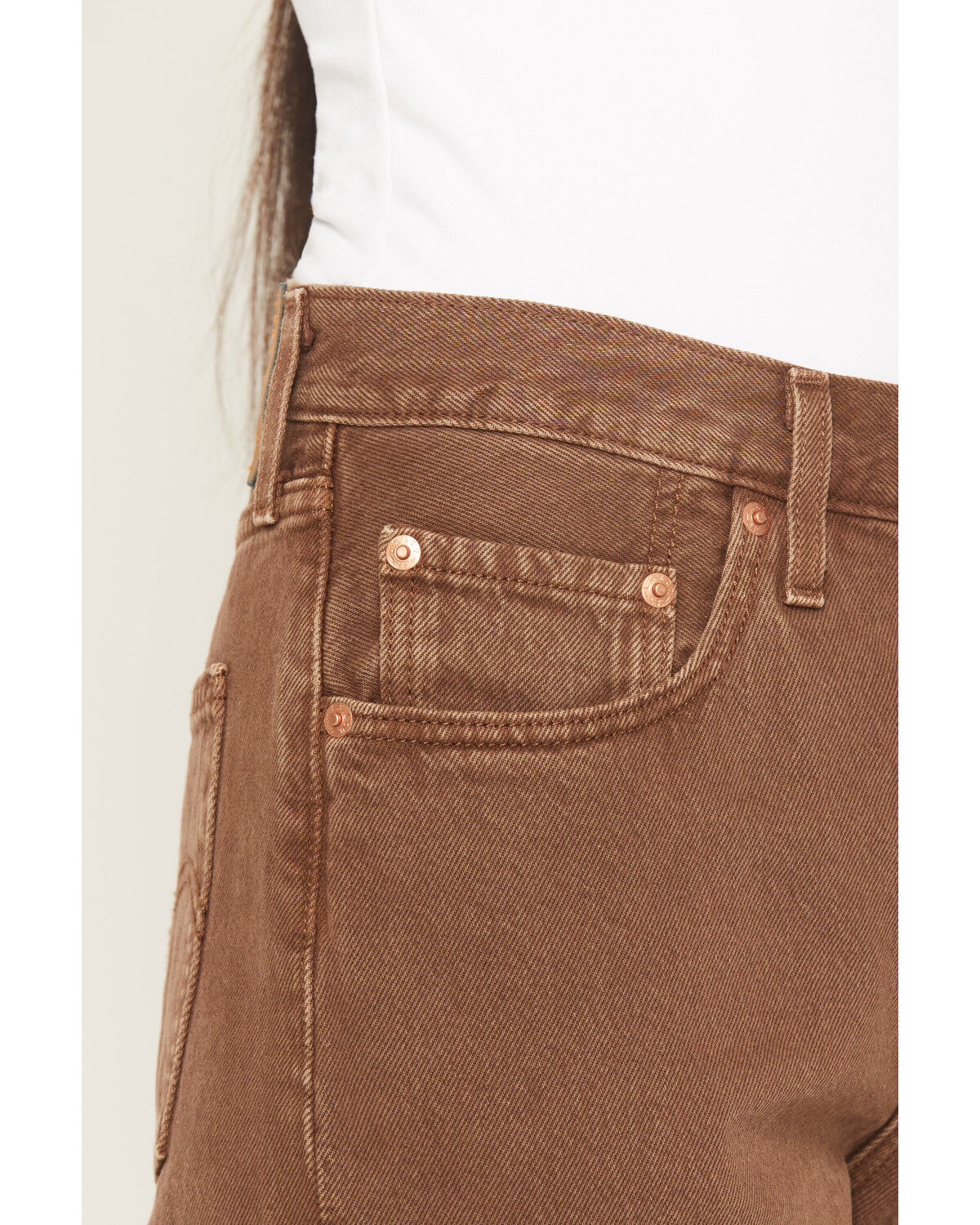 Image #2 - Levi's Women's 501 High Rise Lariat Luck Straight Denim Jeans, Multi, hi-res