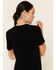 Image #4 - Revel Women's Let Love In Graphic Slub Short Sleeve Tee, Black, hi-res