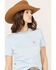 Image #2 - Ariat Women's Rebar Short Sleeve Work Tee, Blue, hi-res