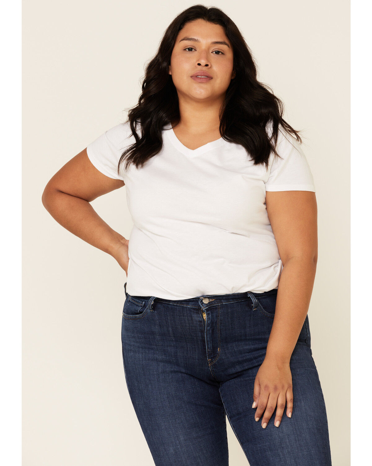 Image #2 - Levi’s Women's 414 Classic Straight Jeans - Plus, Blue, hi-res
