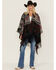 Image #1 - Shyanne Women's Southwestern Print Fringe Blanket Shawl, Black, hi-res