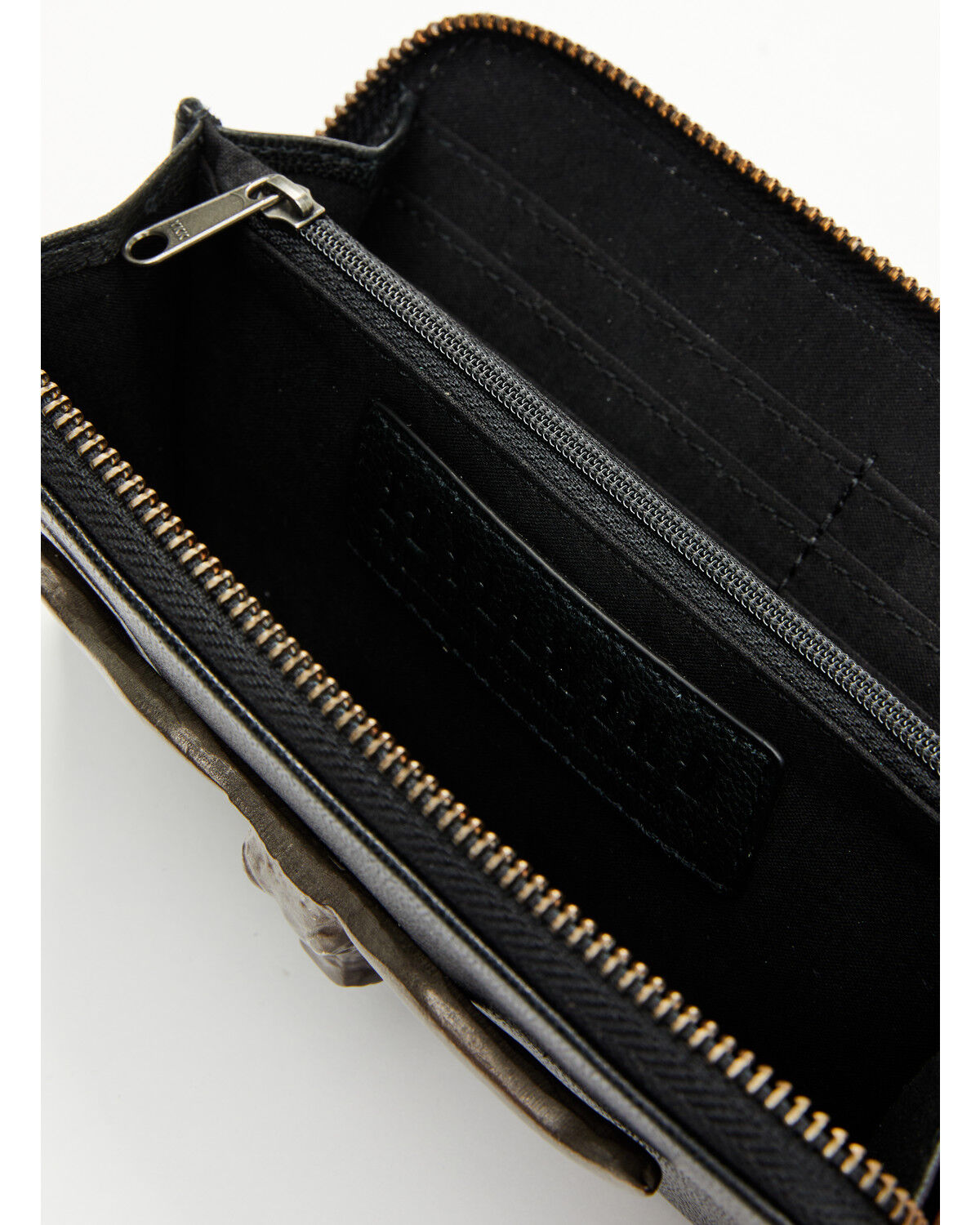 Image #3 - Idyllwind Women's Esperanza Longhorn Wristlet Wallet, Black, hi-res