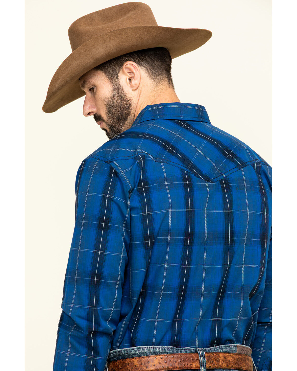 Ccsu19w7-Big Cody James Mens Core Picnic Plaid Long Sleeve Western Shirt Big