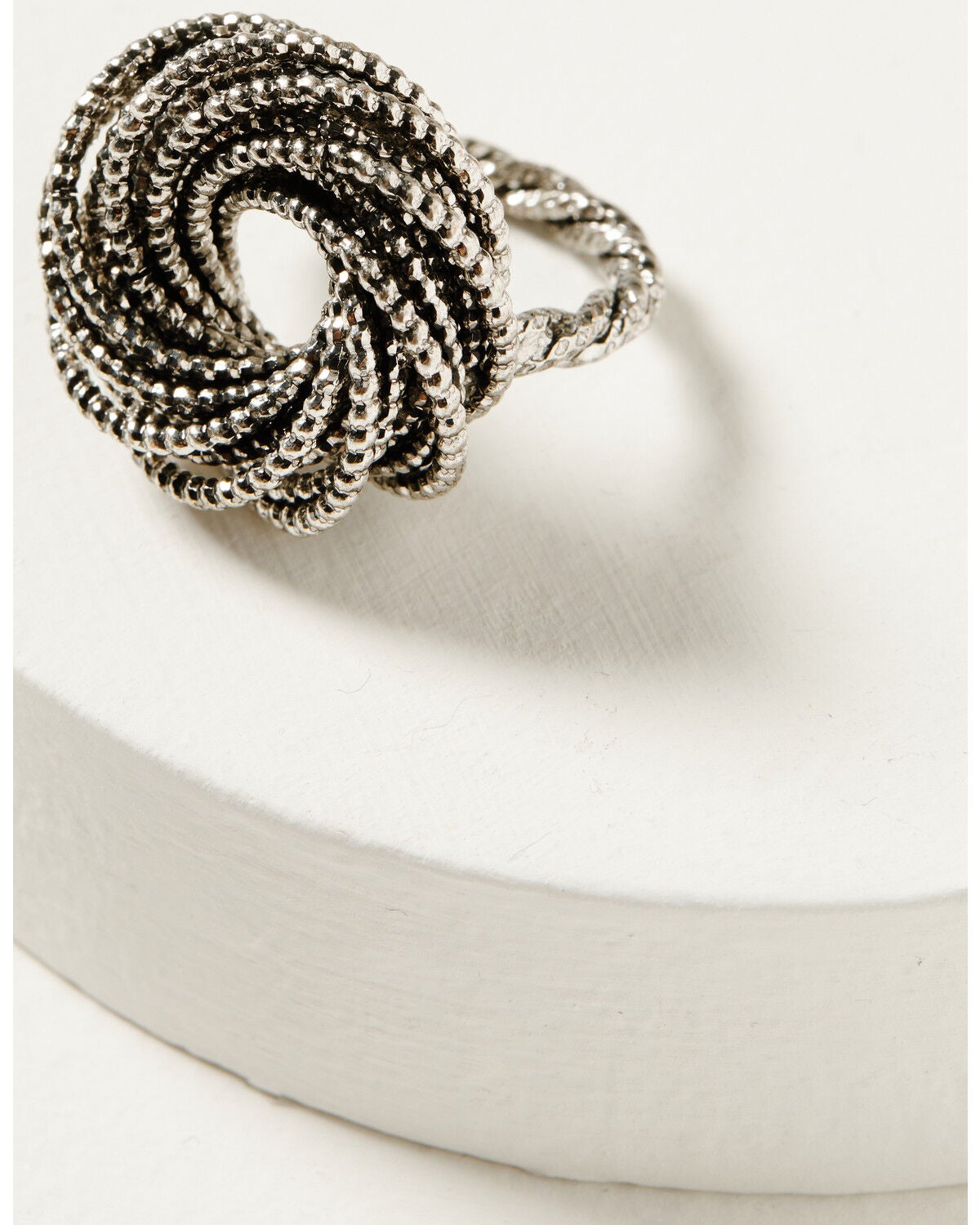 Shyanne Women's Soleil Silver Rope Statement Ring, Silver, hi-res